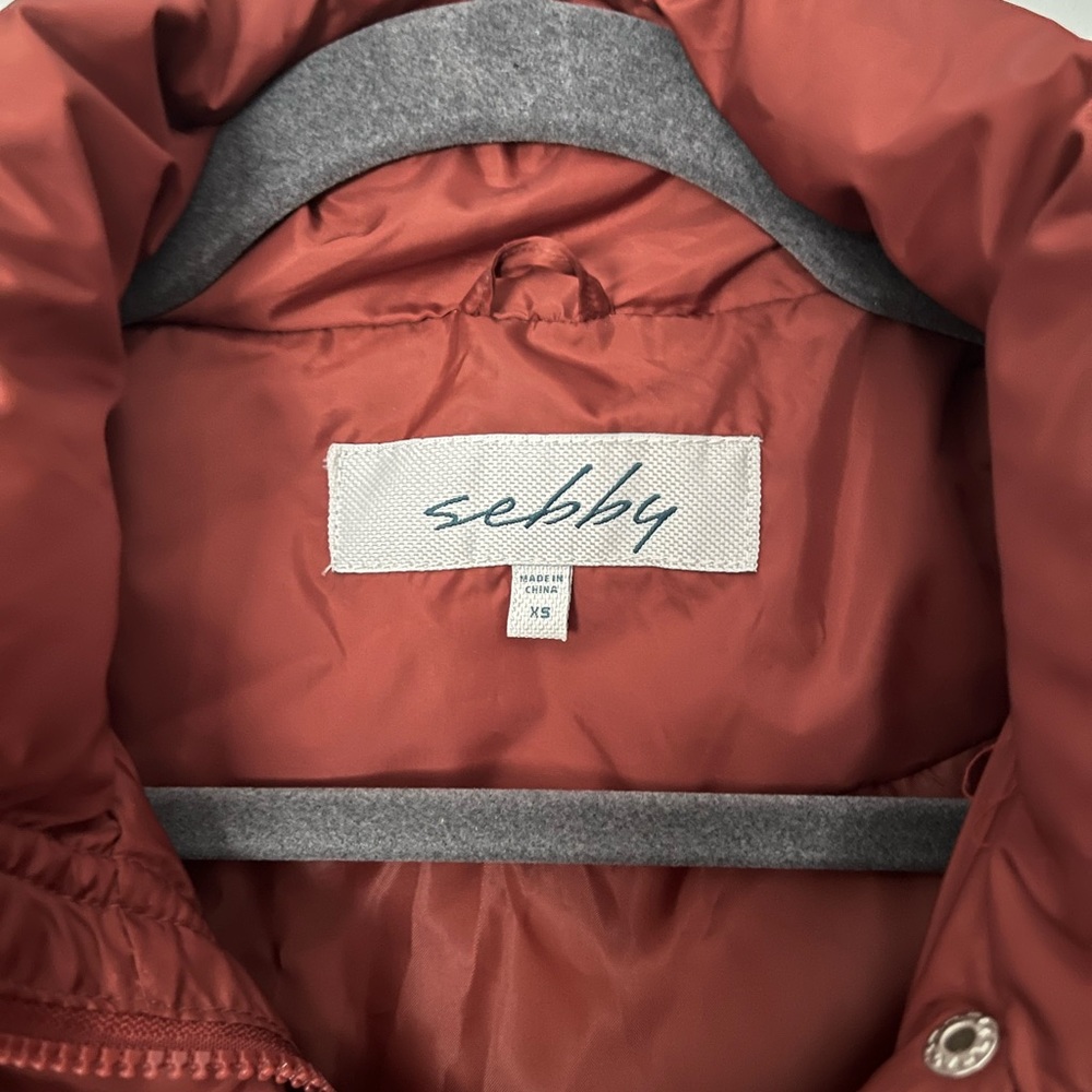 Orange Puffer Jacket - Picture 3 of 4